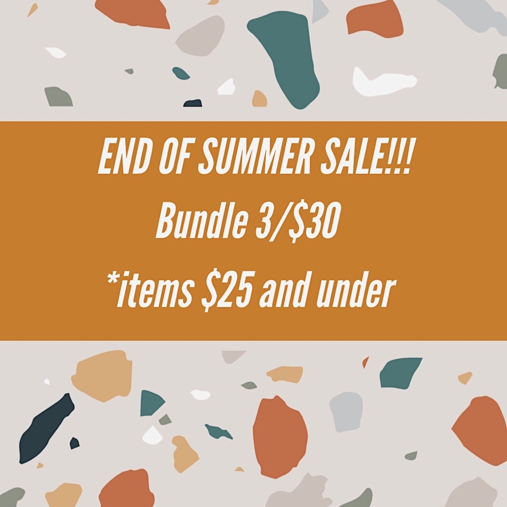 Sale !!! Bundle three for $30